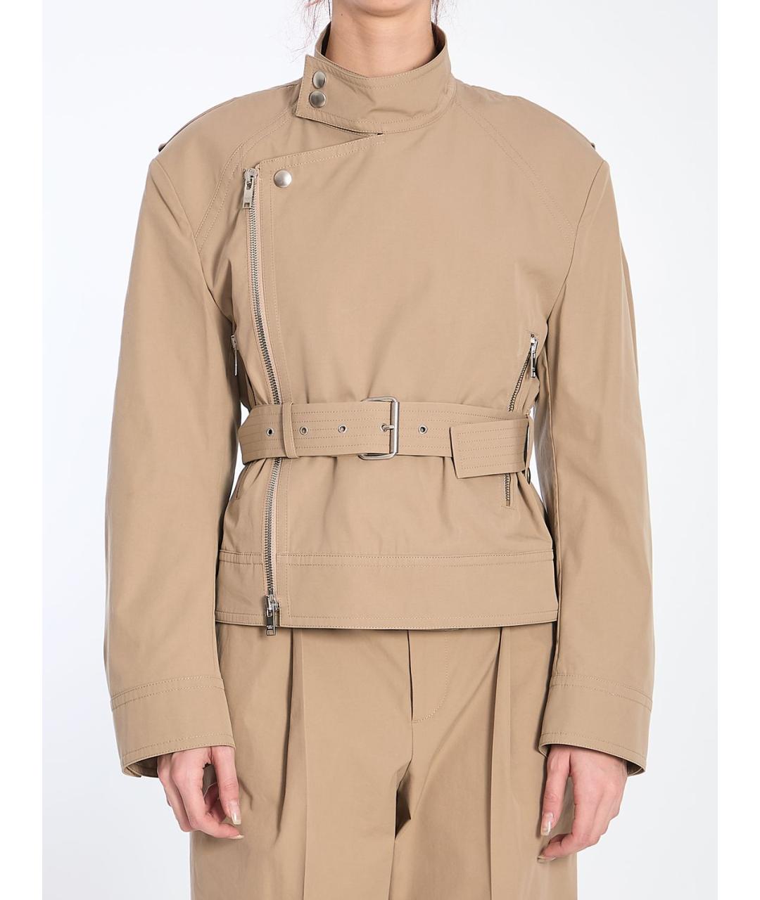 BOTTEGA VENETA Бежевая хлопковая куртка, фото 1