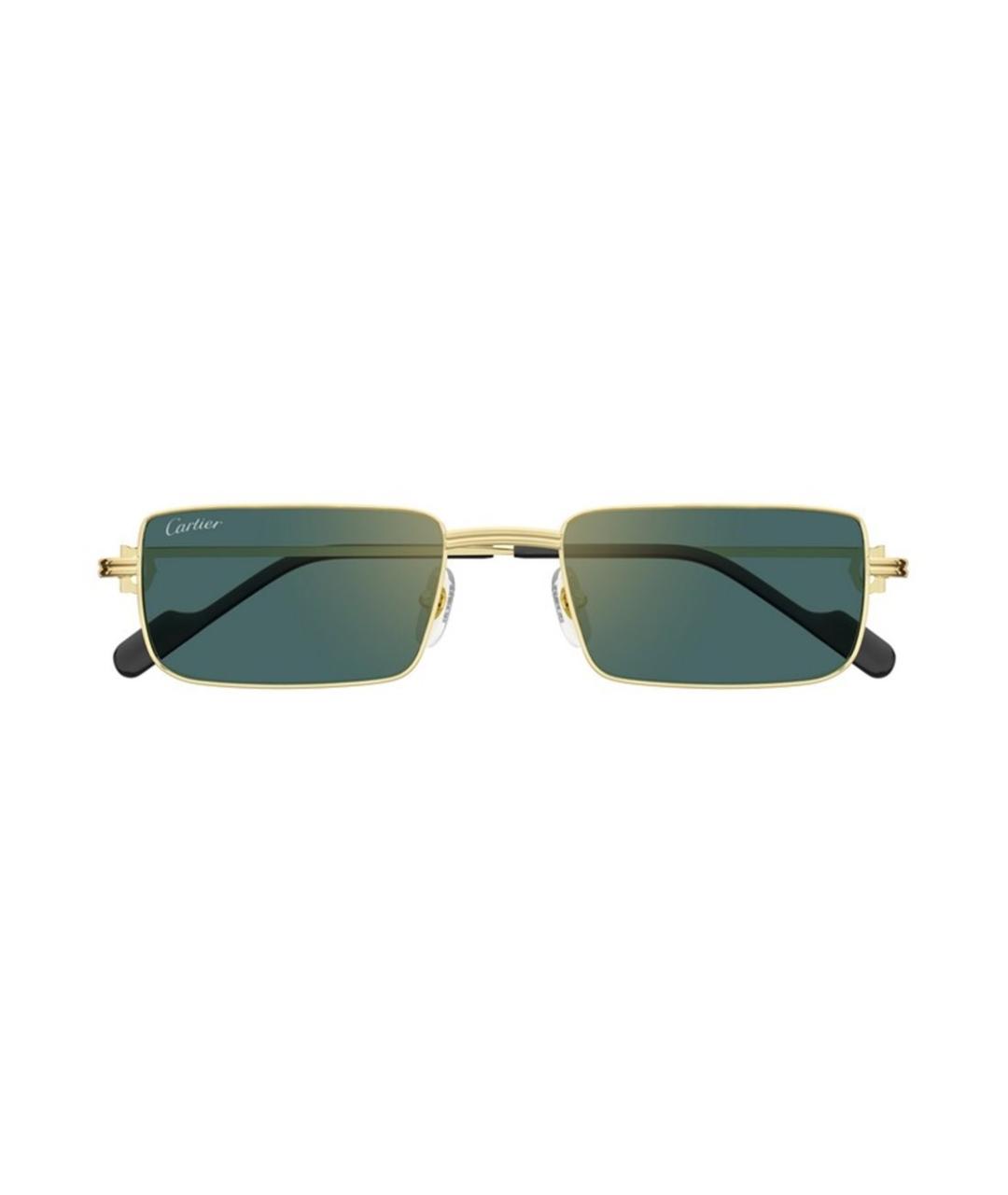 CARTIER Золотые металлические солнцезащитные очки, фото 2