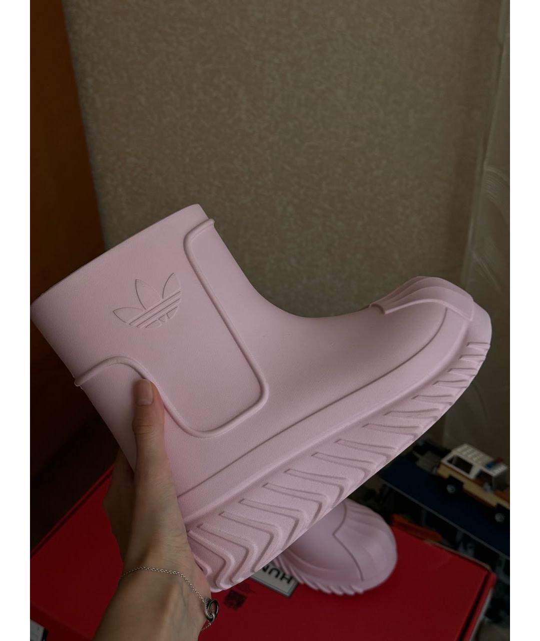 ADIDAS Розовые резиновые сапоги, фото 3