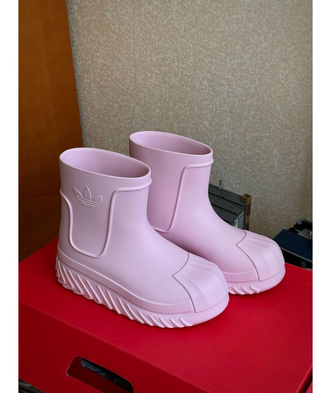 ADIDAS Розовые резиновые сапоги, фото 2