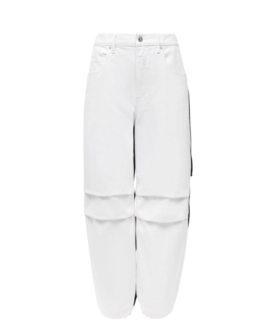 ALEXANDER WANG Белые хлопковые прямые джинсы, фото 1