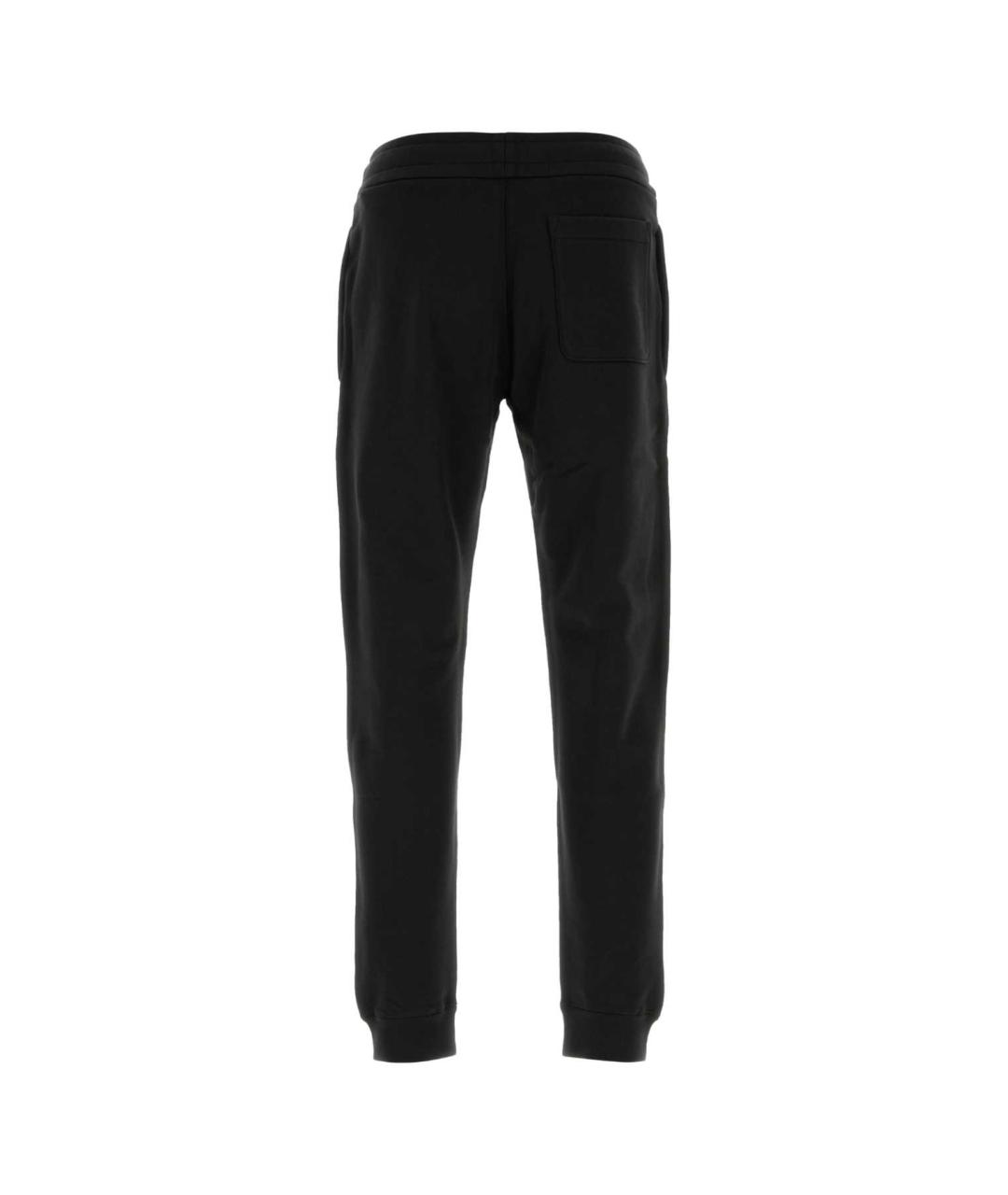 MONCLER Черные хлопковые повседневные брюки, фото 2