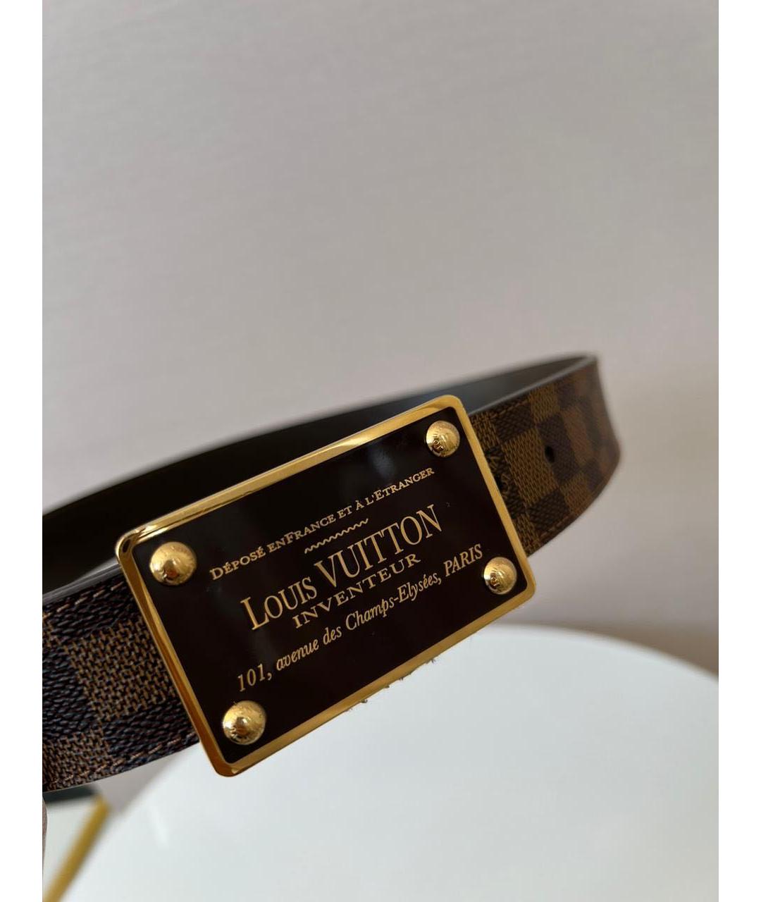 LOUIS VUITTON Коричневый ремень, фото 5