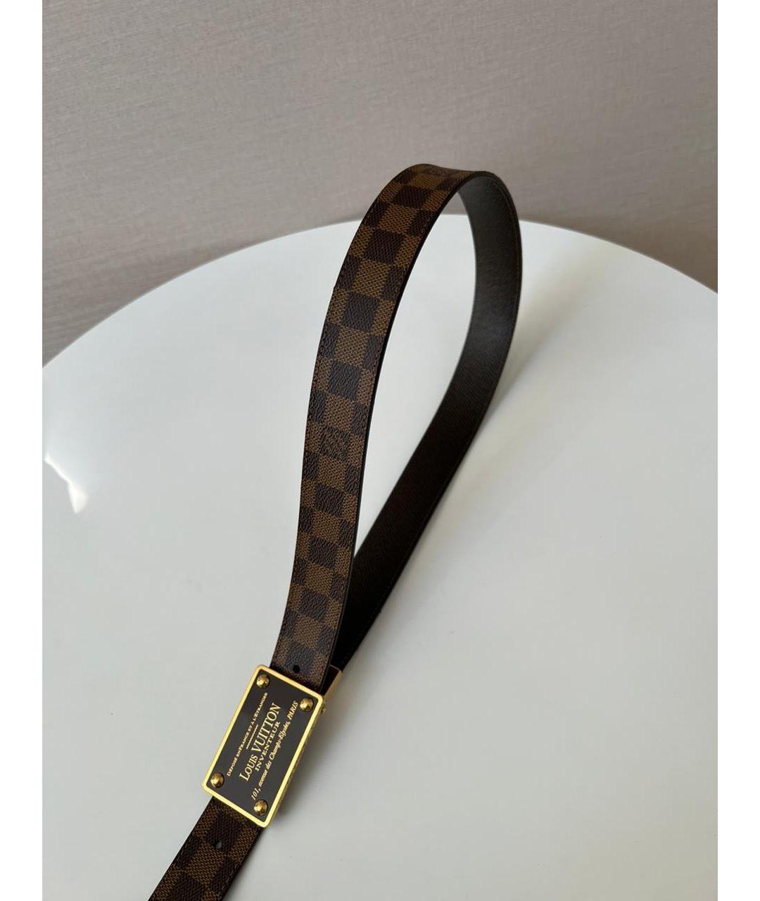 LOUIS VUITTON Коричневый ремень, фото 8