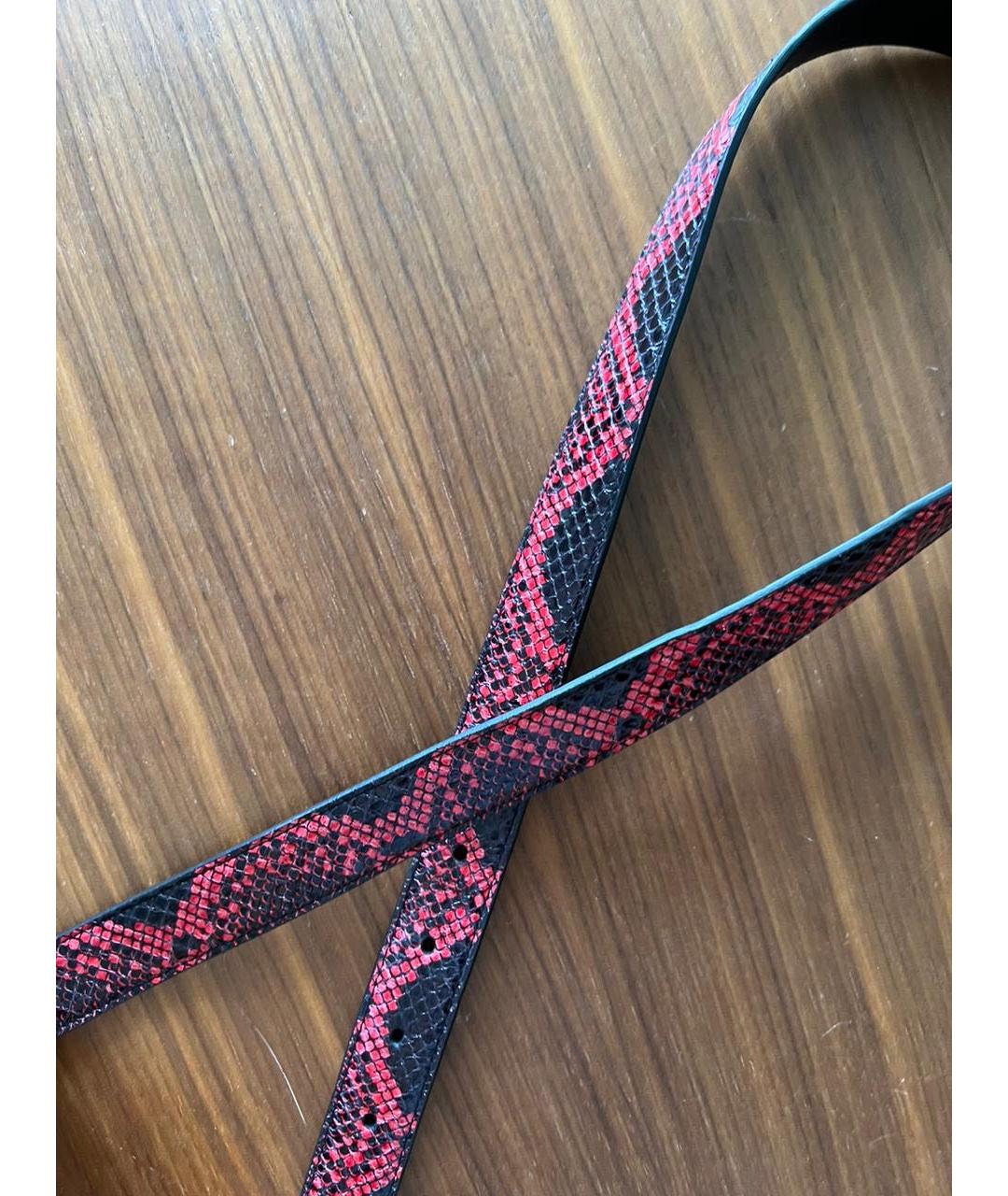 SAINT LAURENT Красный ремень, фото 7
