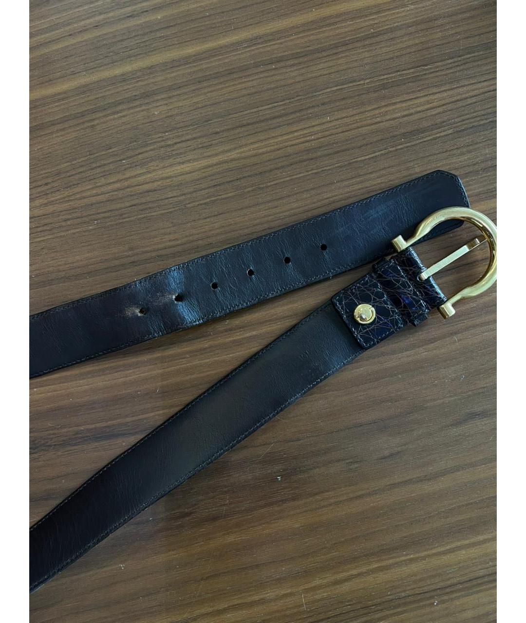 FERRAGAMO Черный ремень, фото 8