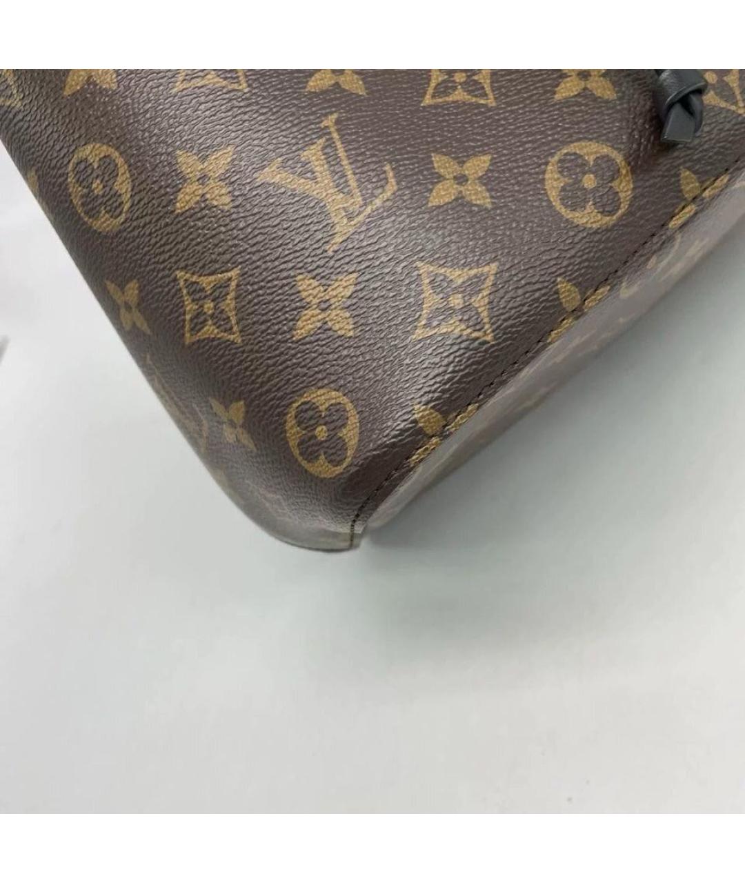 LOUIS VUITTON Коричневая сумка тоут из канвы, фото 5