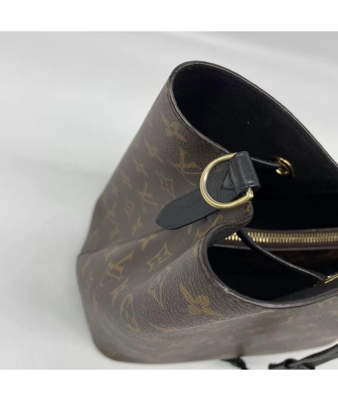 LOUIS VUITTON Коричневая сумка тоут из канвы, фото 6