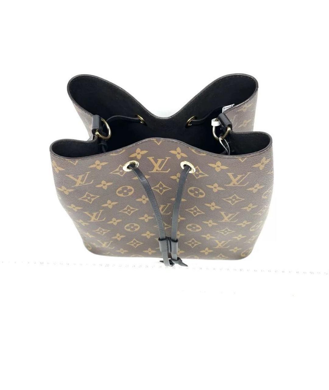 LOUIS VUITTON Коричневая сумка тоут из канвы, фото 4