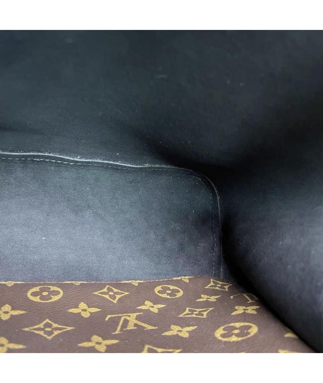 LOUIS VUITTON Коричневая сумка тоут из канвы, фото 8