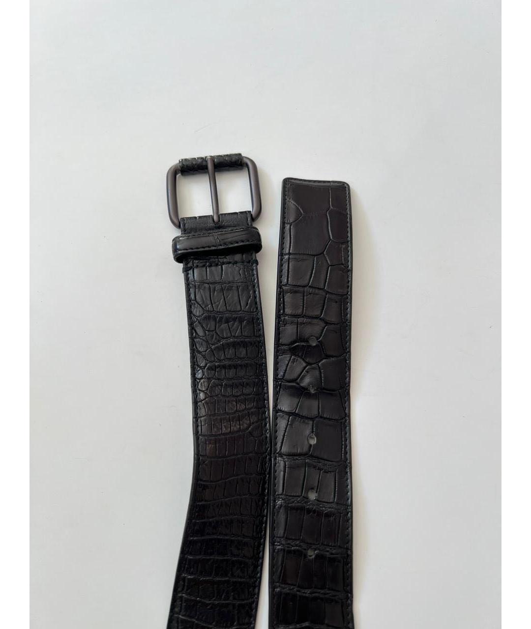 BOTTEGA VENETA Черный ремень, фото 4
