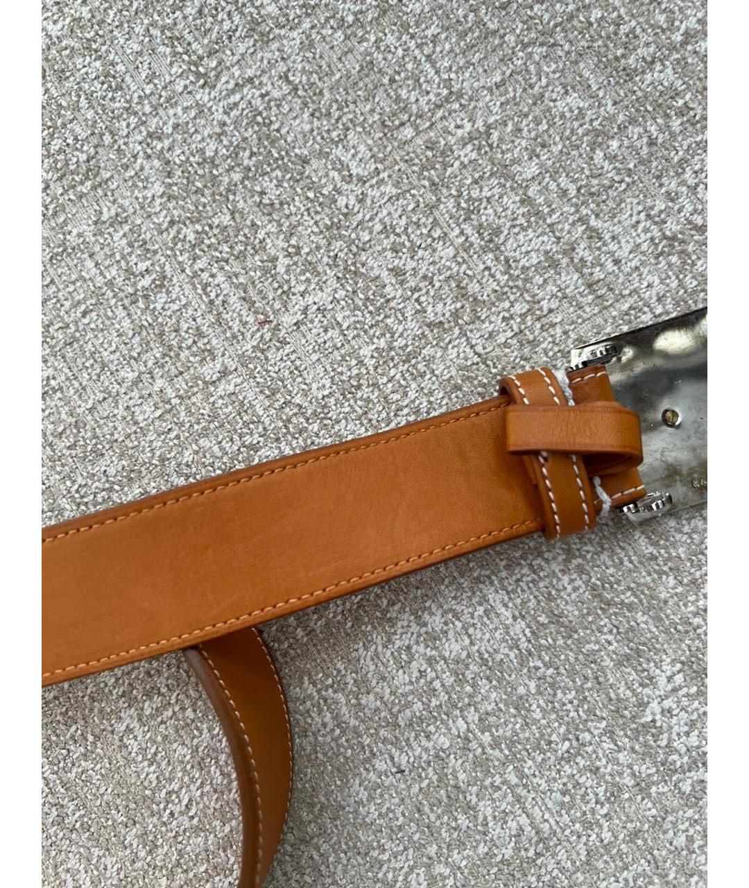 RALPH LAUREN Коричневый кожаный ремень, фото 7