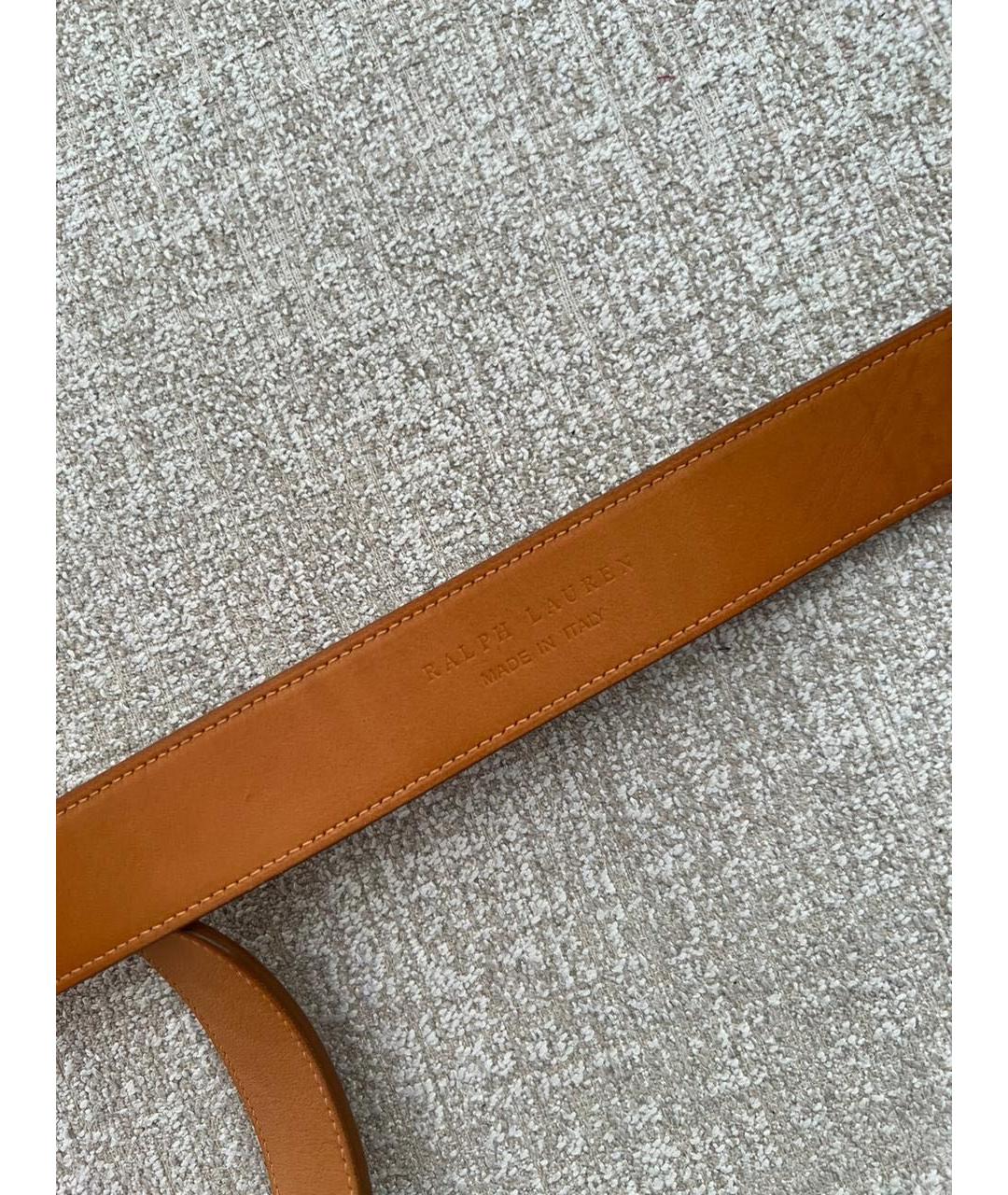 RALPH LAUREN Коричневый кожаный ремень, фото 5