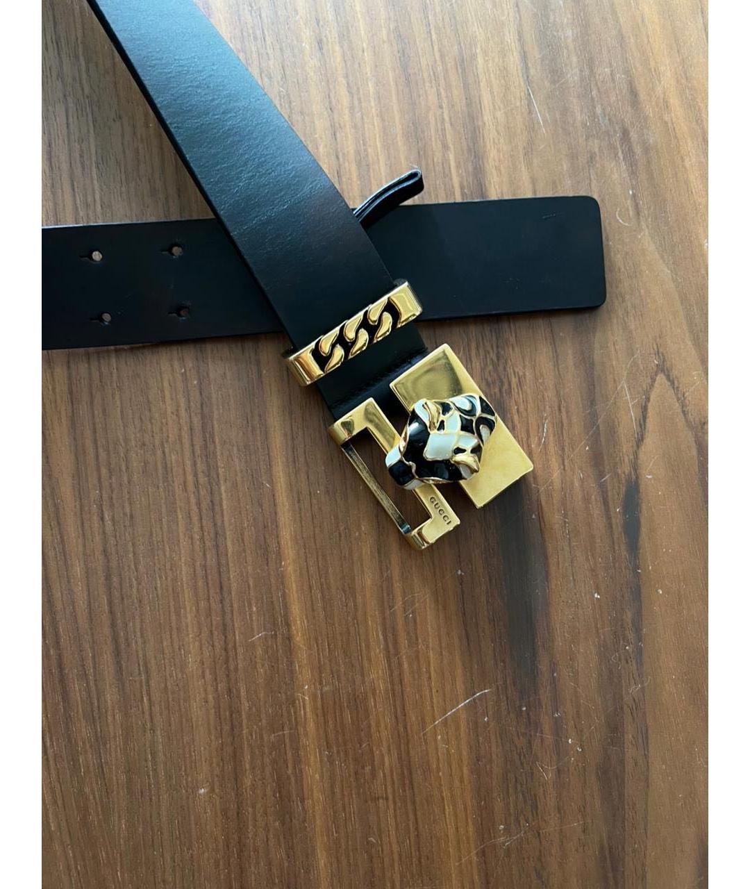 GUCCI Черный ремень, фото 3