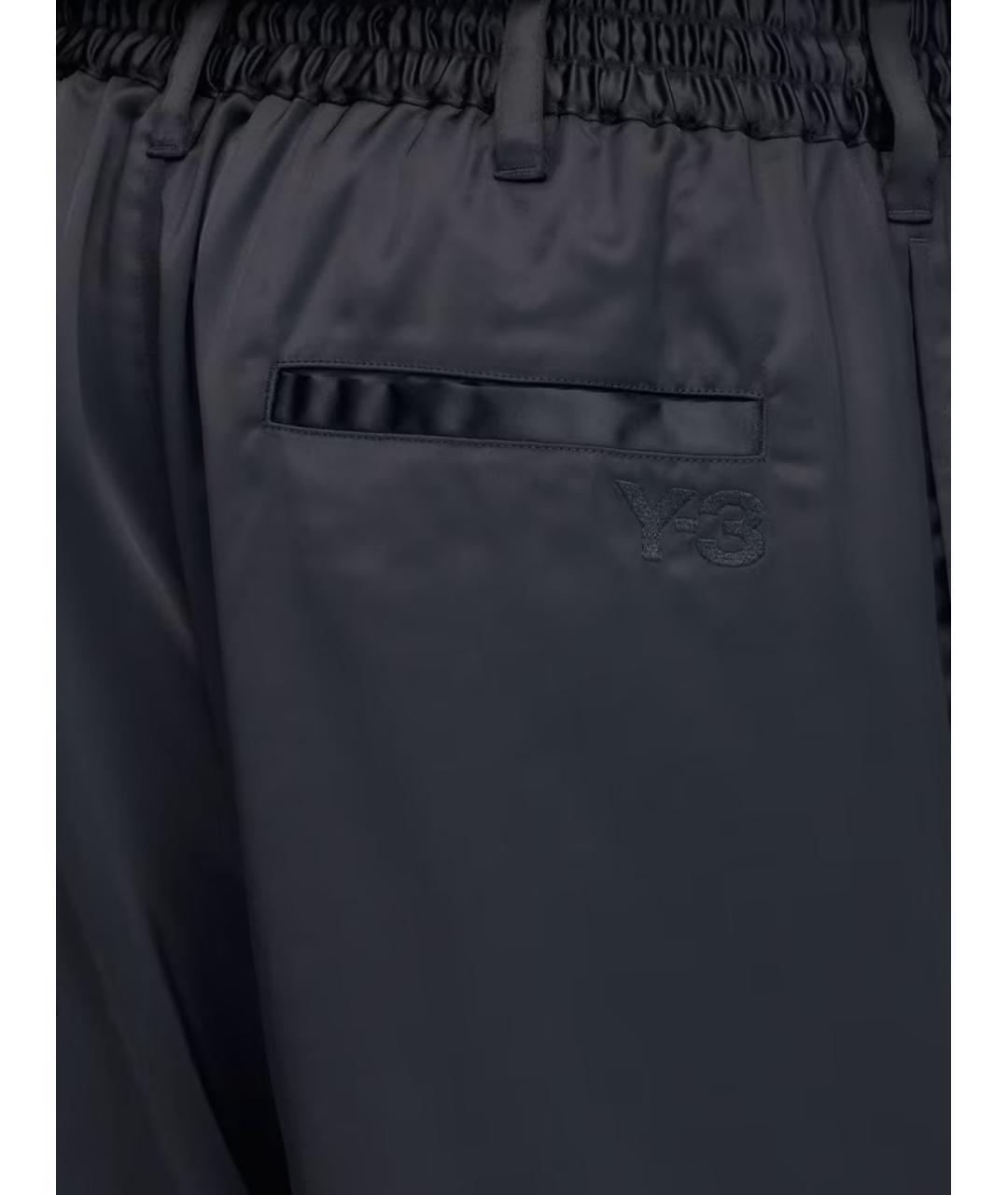 Y-3 Черные полиэстеровые повседневные брюки, фото 3