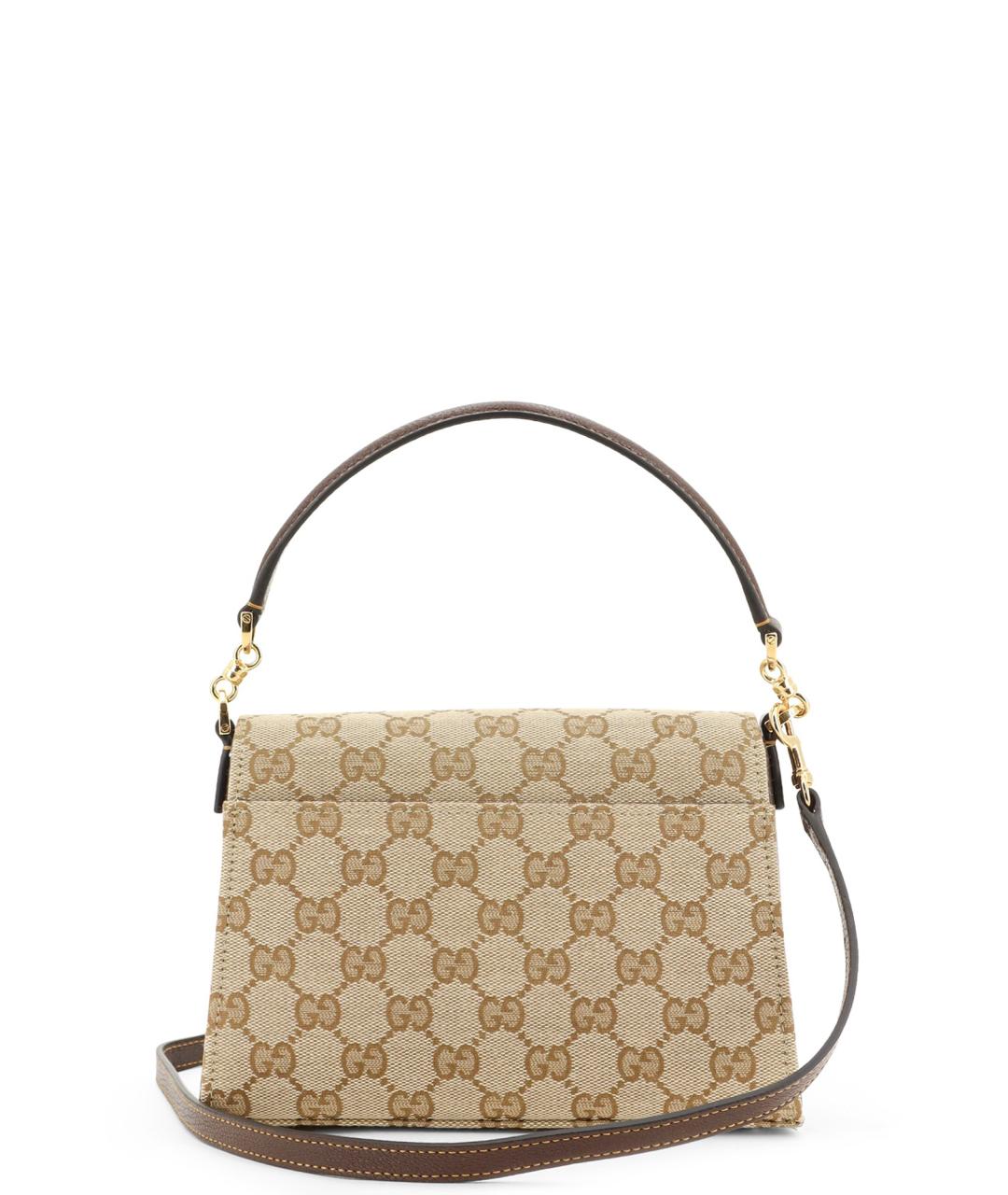 GUCCI Бежевая сумка тоут из канвы, фото 2