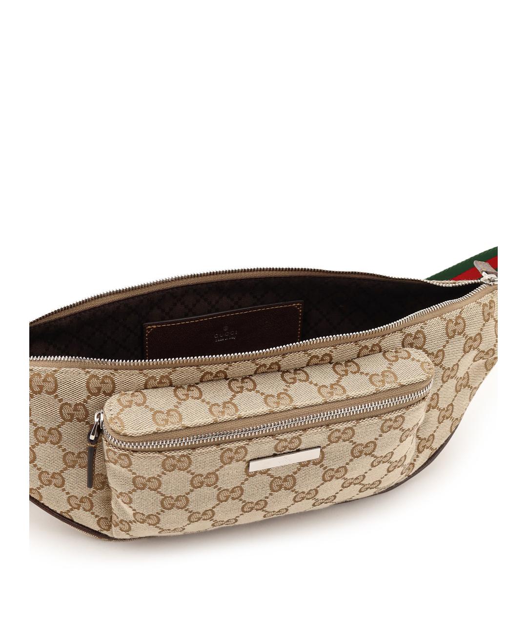 GUCCI Бежевая поясная сумка, фото 4