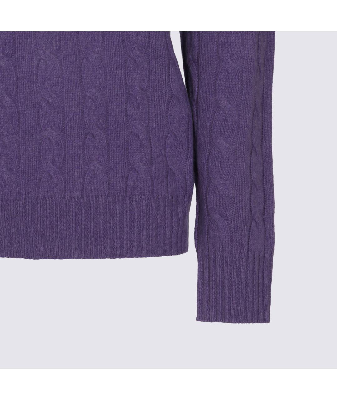 POLO RALPH LAUREN Фиолетовый шерстяной джемпер / свитер, фото 4
