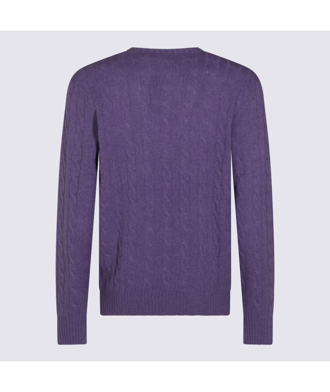 POLO RALPH LAUREN Фиолетовый шерстяной джемпер / свитер, фото 2