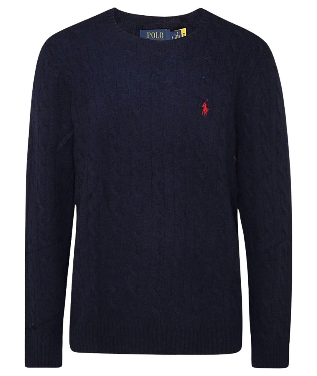 POLO RALPH LAUREN Синий шерстяной джемпер / свитер, фото 1