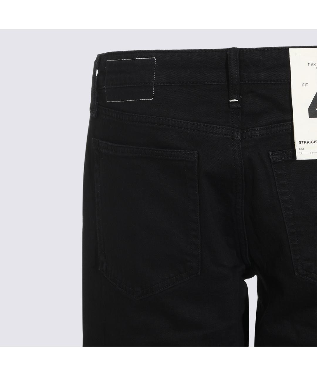 RAG & BONE Хлопко-эластановые прямые джинсы, фото 4