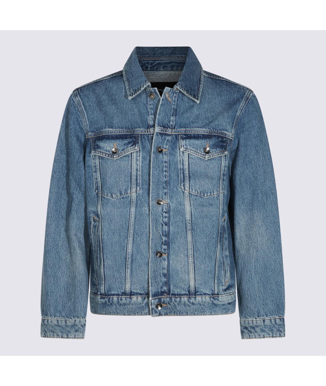 RAG & BONE Голубая хлопковая куртка, фото 5