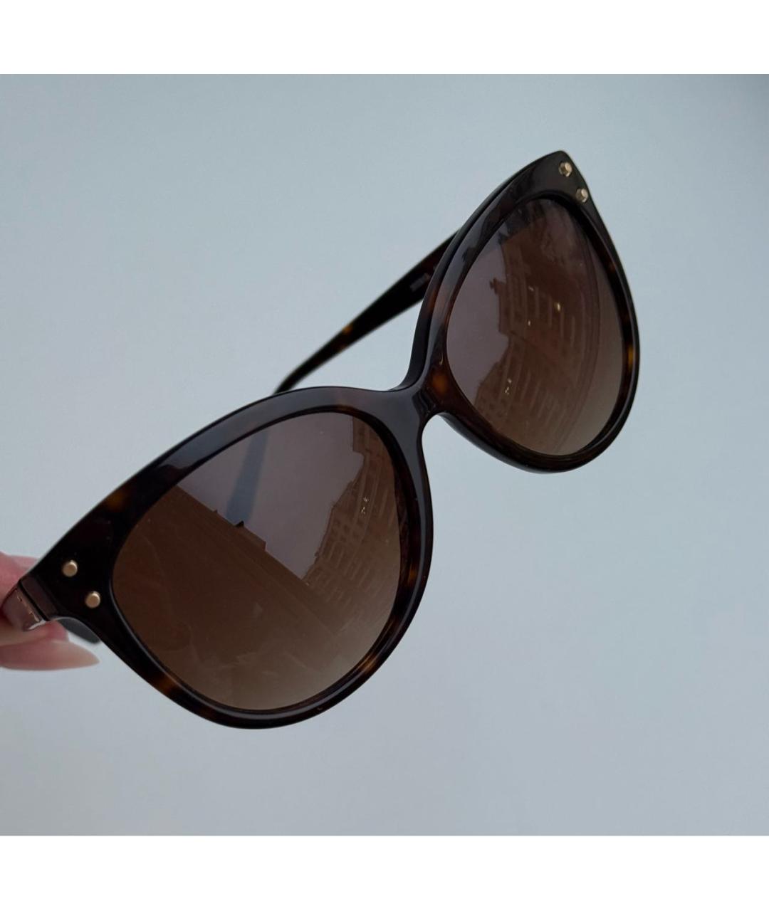 MICHAEL KORS Коричневые пластиковые солнцезащитные очки, фото 5