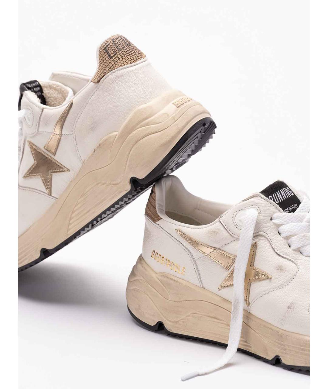 GOLDEN GOOSE Белые кожаные кроссовки, фото 5