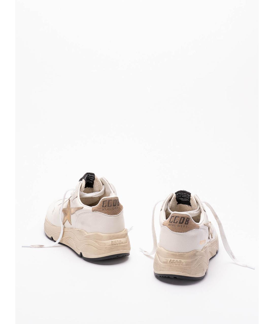 GOLDEN GOOSE Белые кожаные кроссовки, фото 3