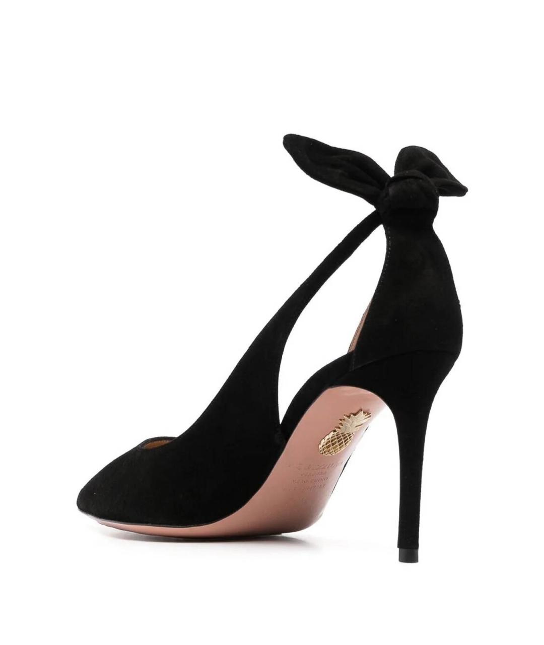 AQUAZZURA Черные замшевые туфли, фото 2