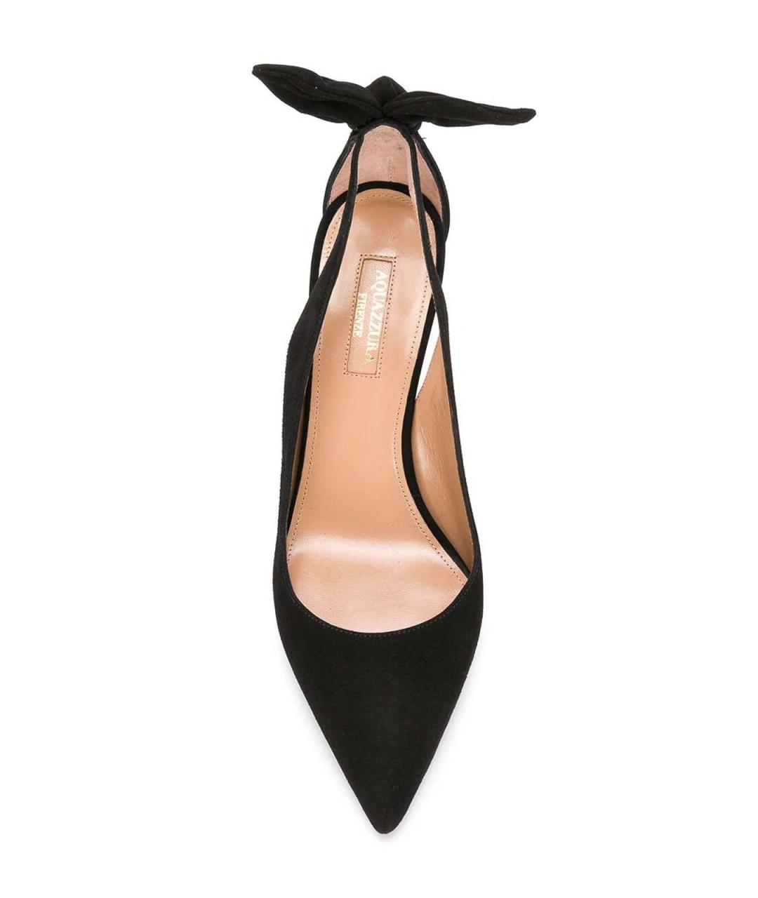 AQUAZZURA Черные замшевые туфли, фото 3