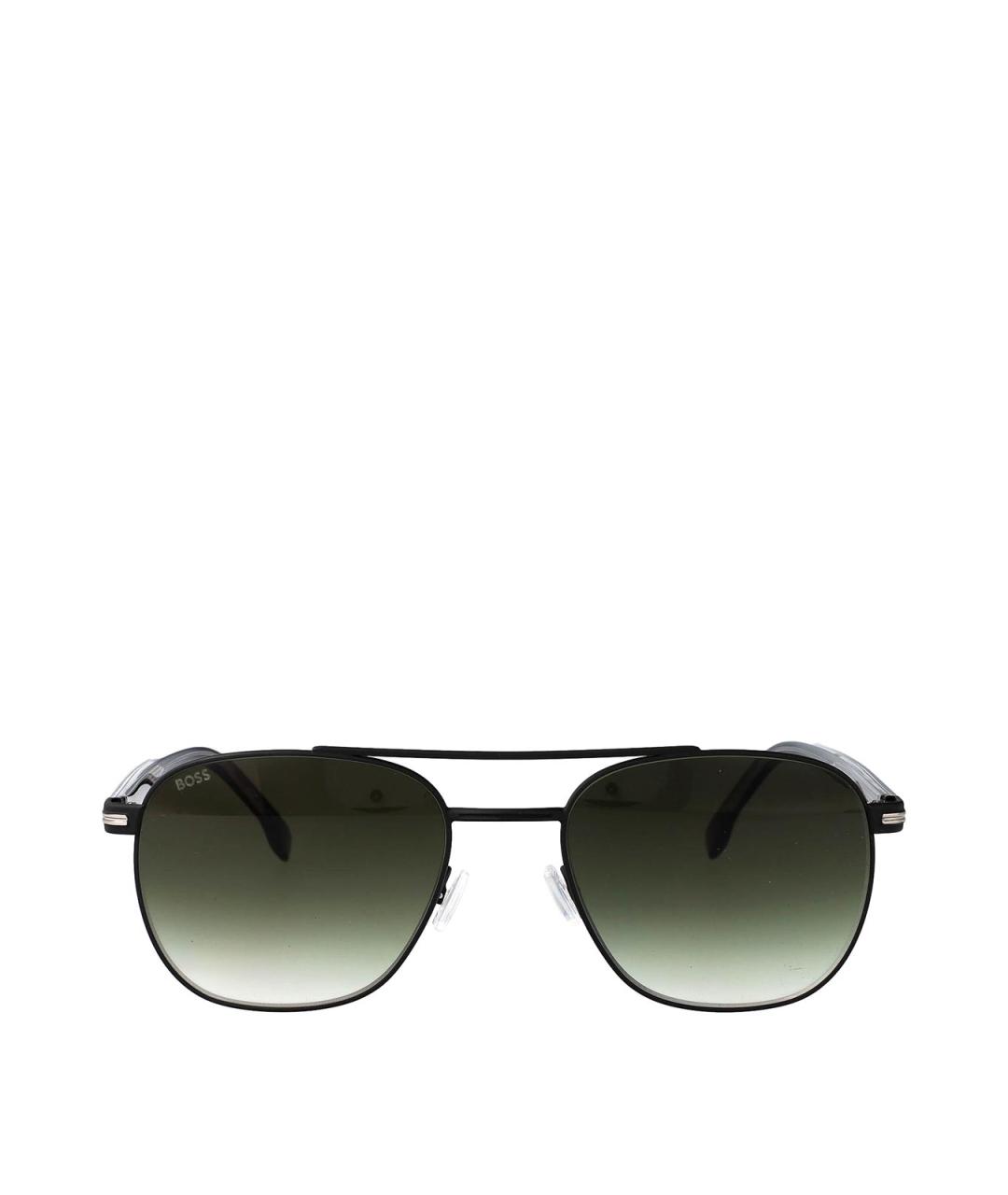 HUGO BOSS Черные металлические солнцезащитные очки, фото 1