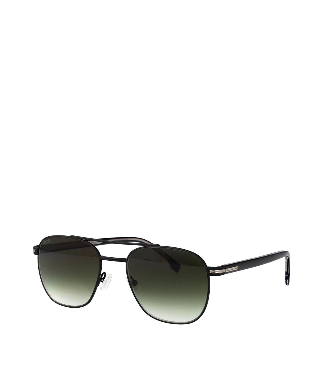 HUGO BOSS Черные металлические солнцезащитные очки, фото 2