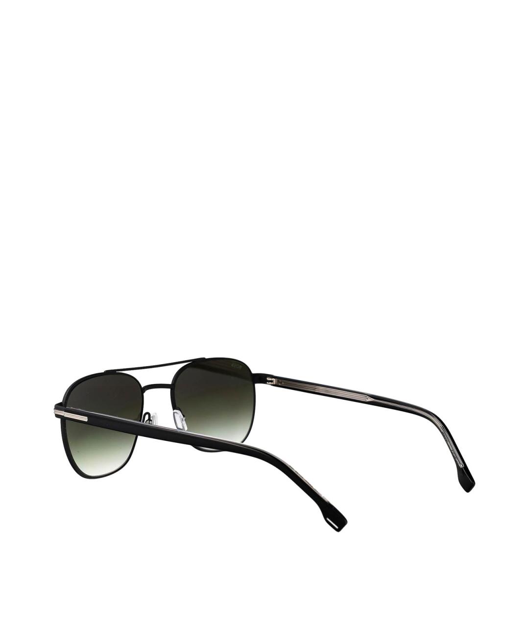 HUGO BOSS Черные металлические солнцезащитные очки, фото 4