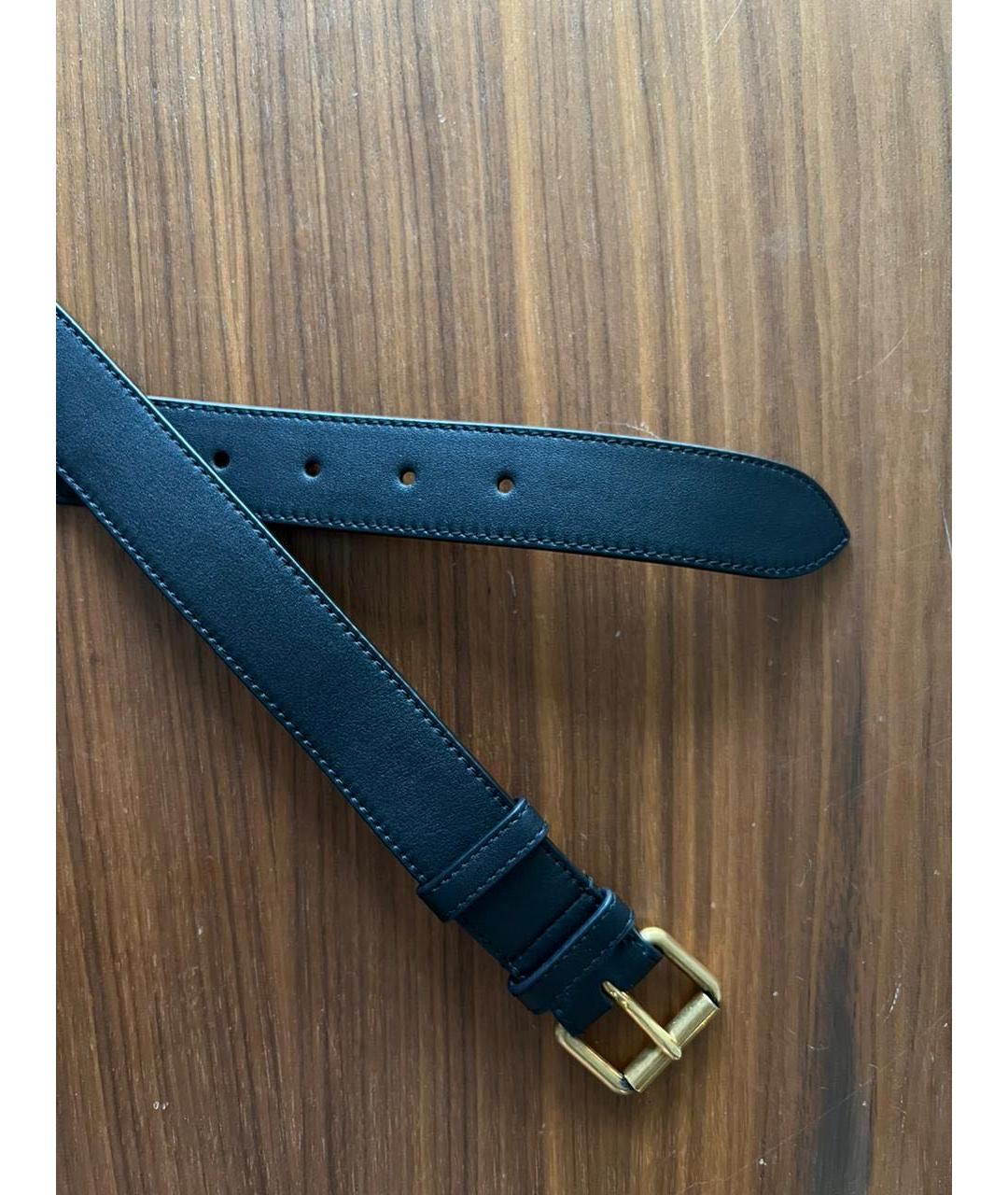 GUCCI Черный кожаный ремень, фото 4