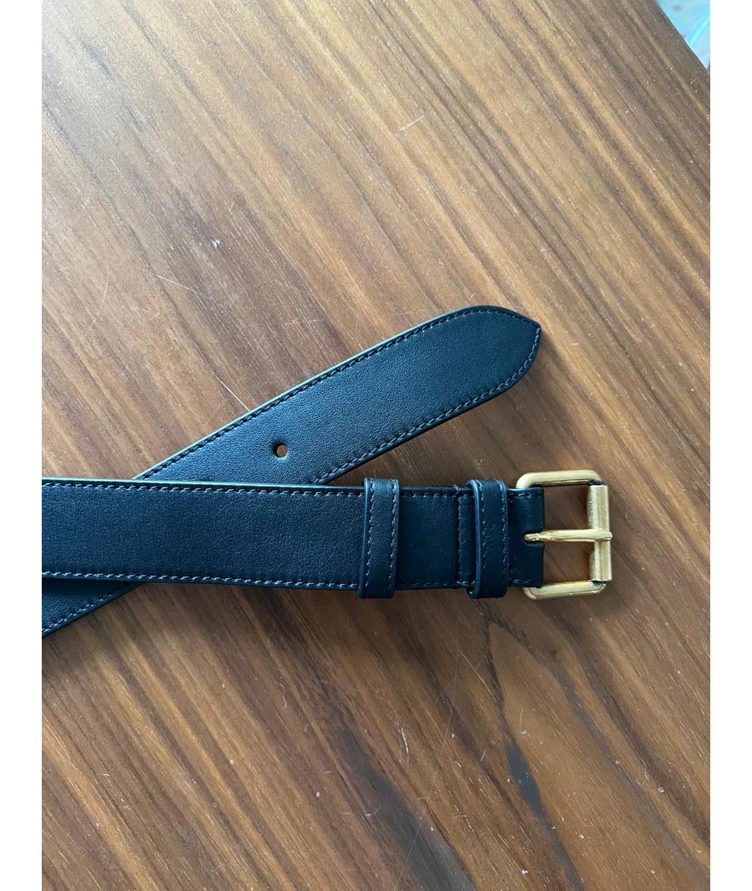 GUCCI Черный кожаный ремень, фото 7