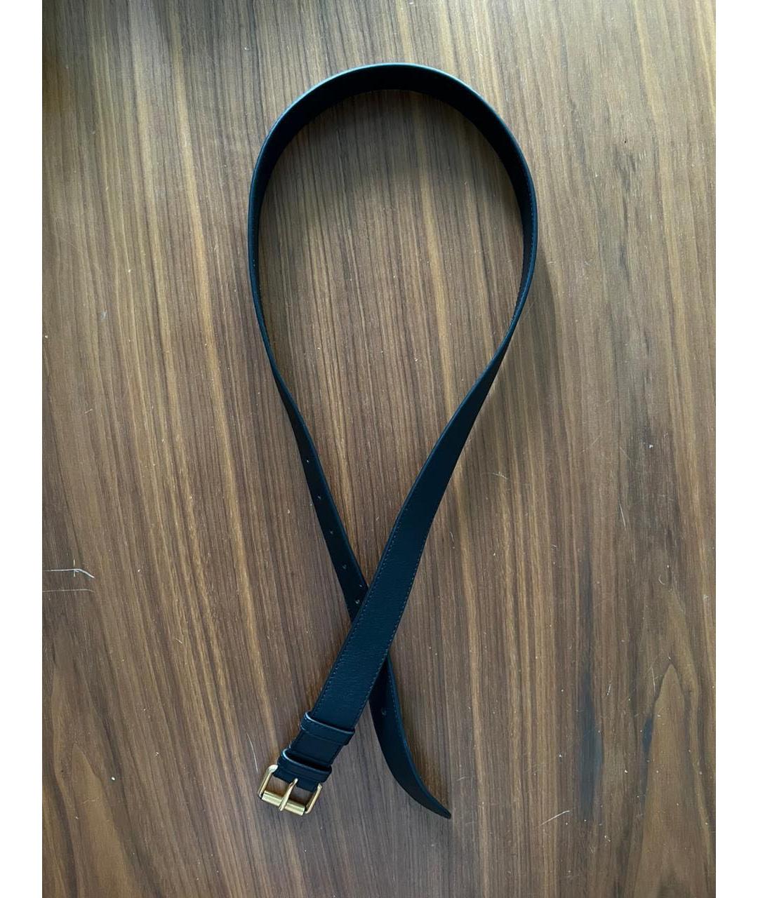 GUCCI Черный кожаный ремень, фото 3