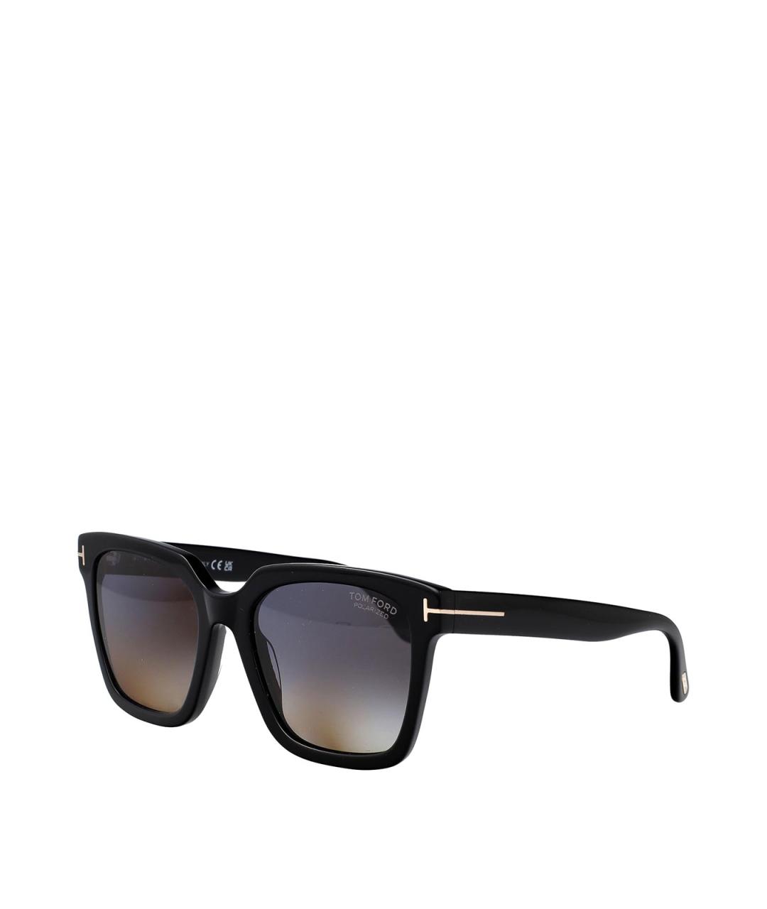 TOM FORD Черные пластиковые солнцезащитные очки, фото 2