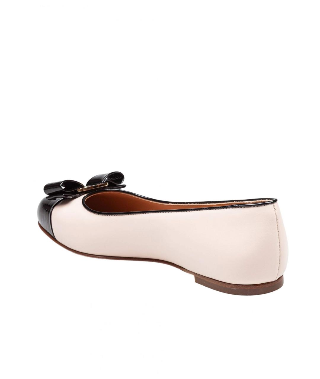 FERRAGAMO Мульти кожаные балетки, фото 4