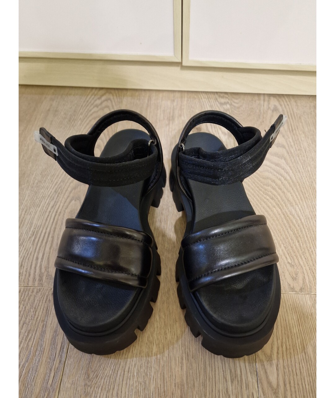 PREMIATA Черные кожаные сандалии, фото 2