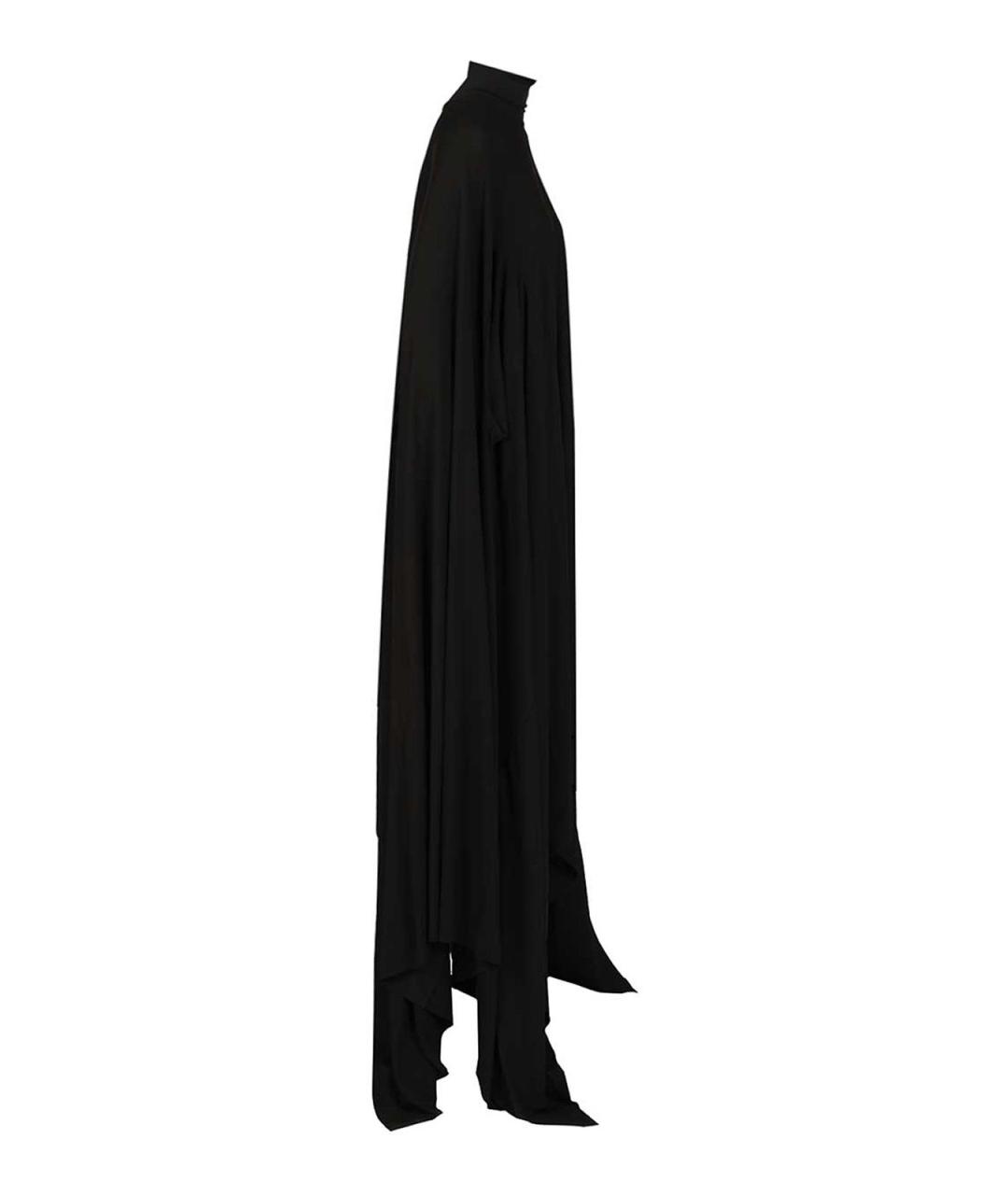 BALENCIAGA Черное вискозное коктейльное платье, фото 3