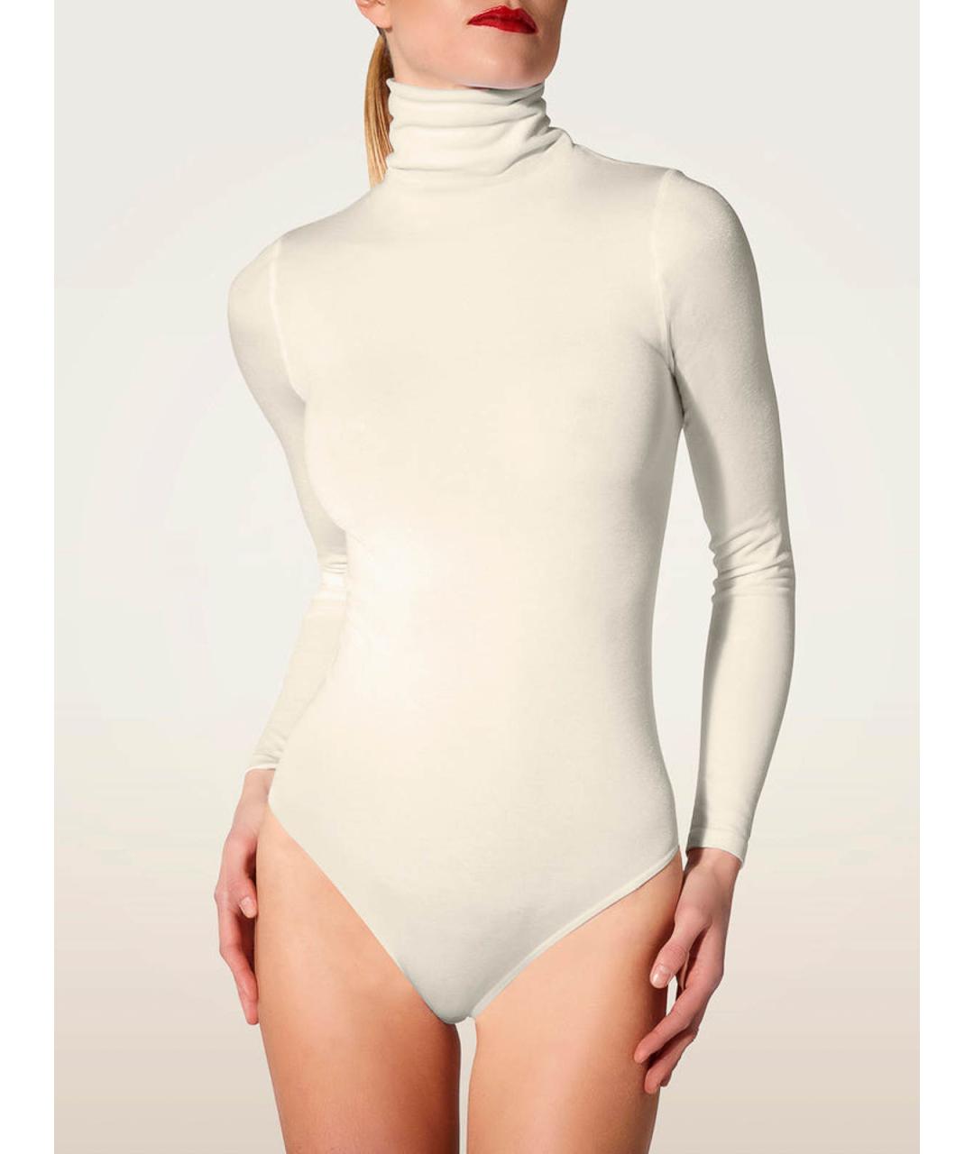 WOLFORD Бежевое хлопковое боди, фото 4