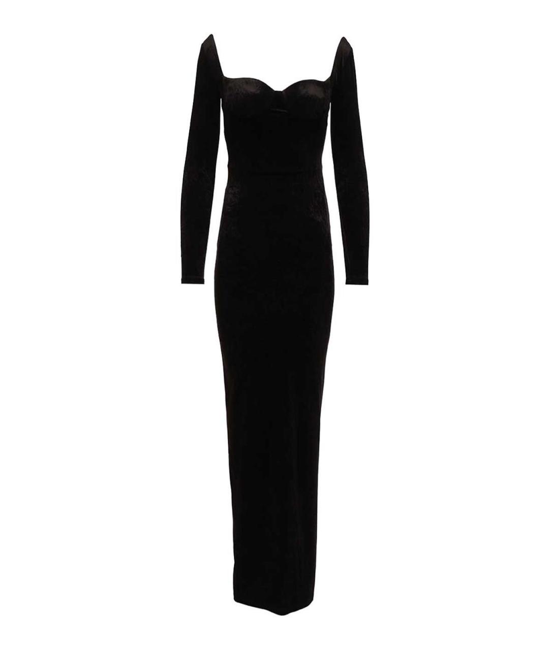 BALENCIAGA Черное полиэстеровое вечернее платье, фото 1
