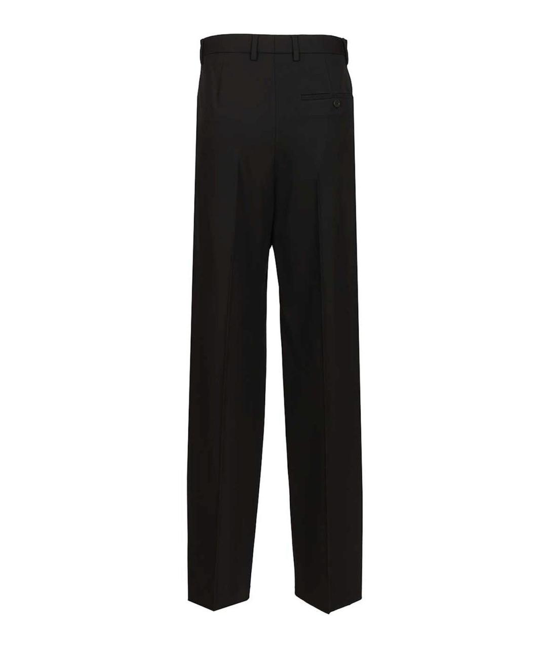 BALENCIAGA Черные шерстяные брюки узкие, фото 2