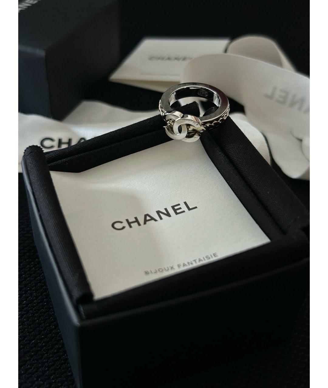 CHANEL Серебряное металлическое кольцо, фото 6