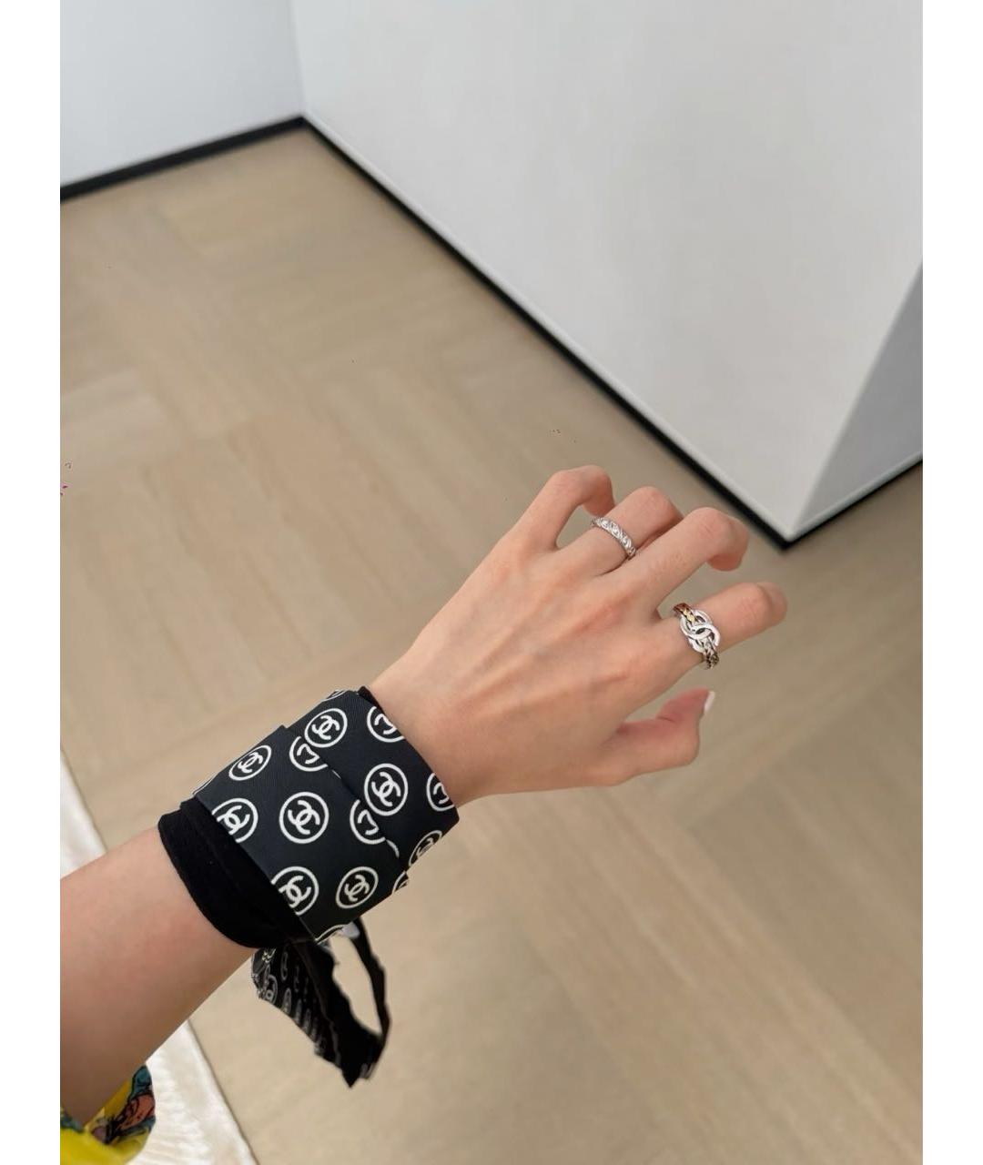 CHANEL Серебряное металлическое кольцо, фото 4