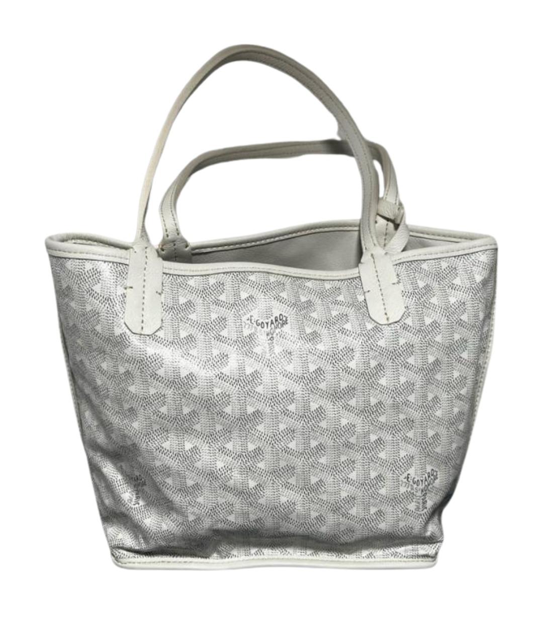 LOUIS VUITTON Белая сумка тоут из канвы, фото 1
