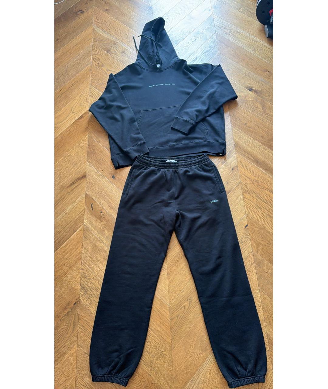 OFF-WHITE Черный хлопковый спортивный костюм, фото 5