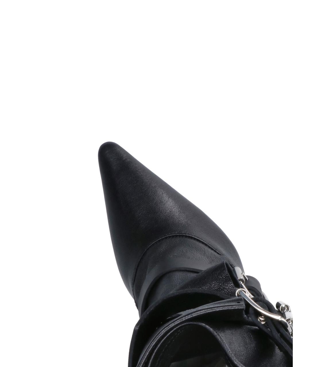 VIVIENNE WESTWOOD Черные кожаные сапоги, фото 5