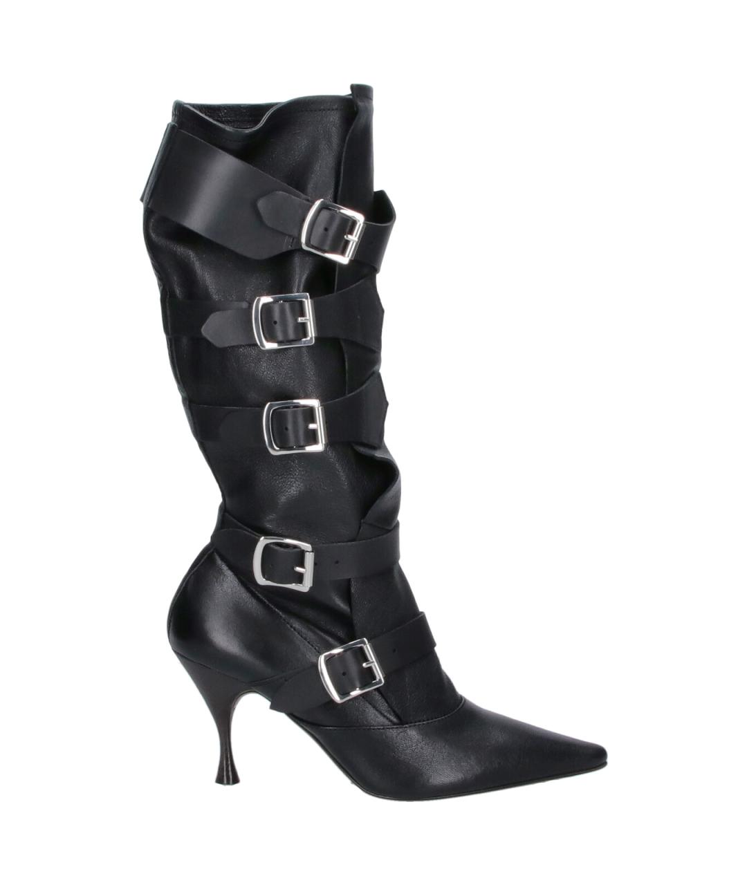 VIVIENNE WESTWOOD Черные кожаные сапоги, фото 1